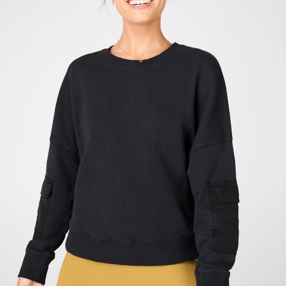 NEW Pearl Sweatshirt Black Size XS